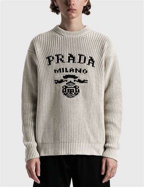 Shop Prada Logo Knit Low